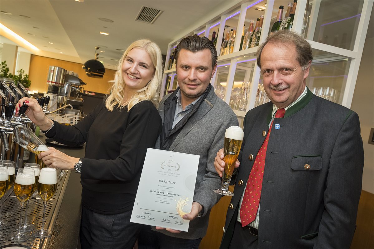 Vorbilder der österreichischen Bierkultur: Verleihung der Bierkrone 2016 in der Steiermark
