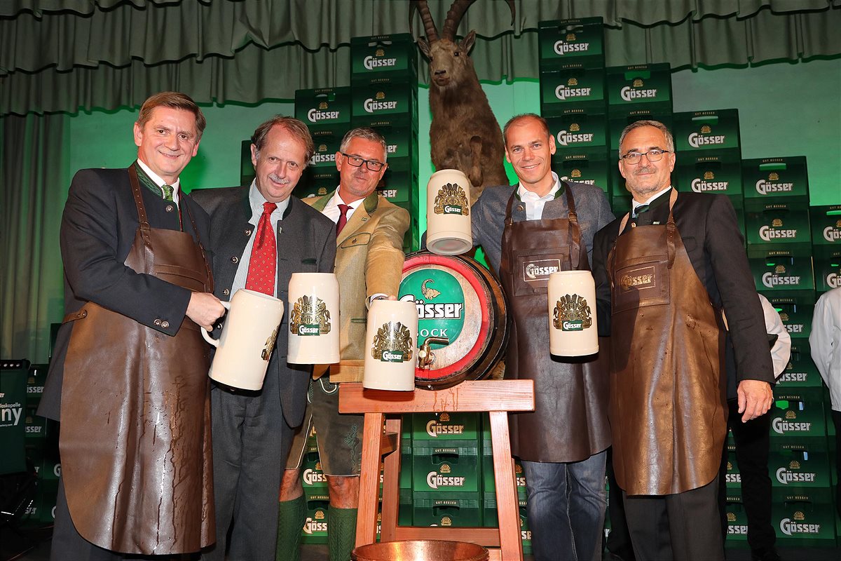 Bockbieranstich in Göss: Österreichs bestes Bier feierte den Beginn der kalten Jahreszeit