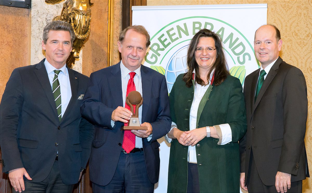 Brau Union Österreich im Rahmen einer Gala erstmals mit GREEN BRANDS Austria-Siegel ausgezeichnet