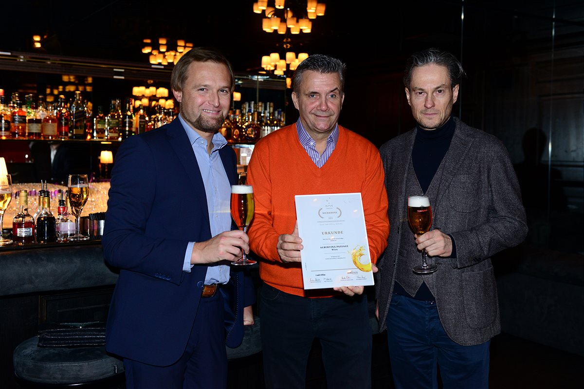 Vorbilder der österreichischen Bierkultur: Wiener Bierkrone 2017 geht an die „Albertina Passage“