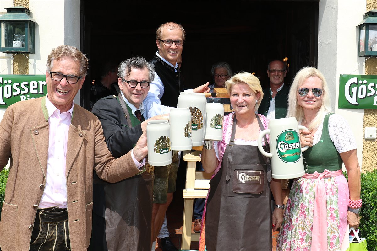 Steirertreffen in Salzburg: Gösser sorgt für bierige Erfrischung