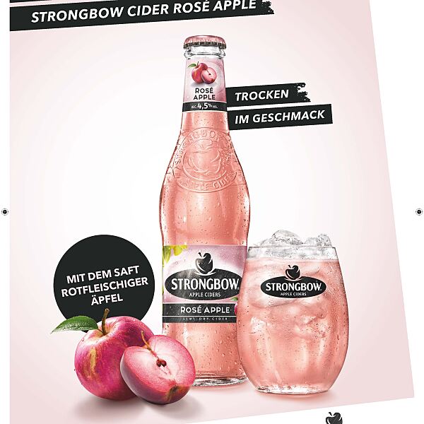 Strongbow Rosé Apple: die erfrischend trockene Cider-Innovation in Rosé 