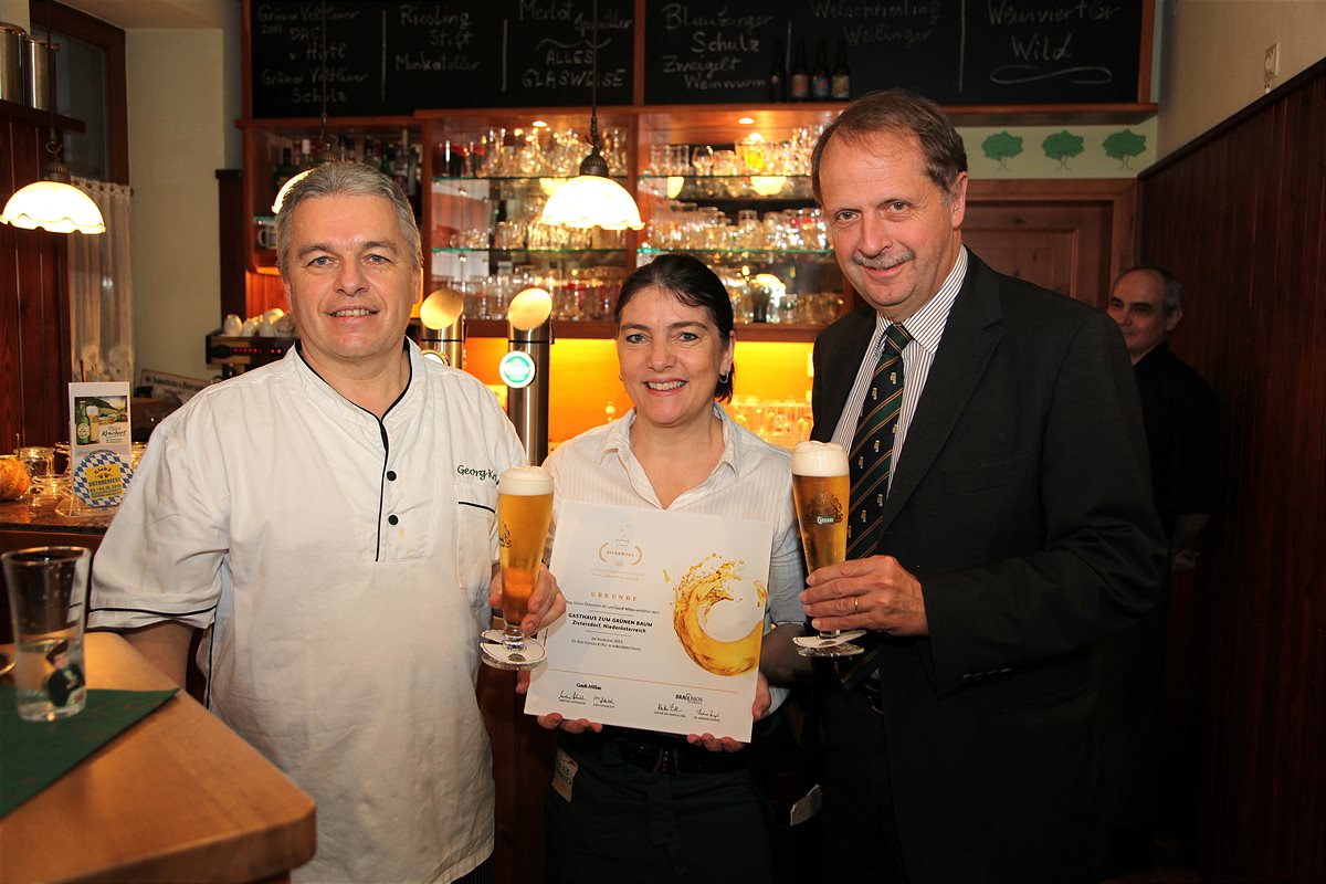 Vorbilder der österreichischen Bierkultur: Verleihung der Bierkrone 2015 in Niederösterreich