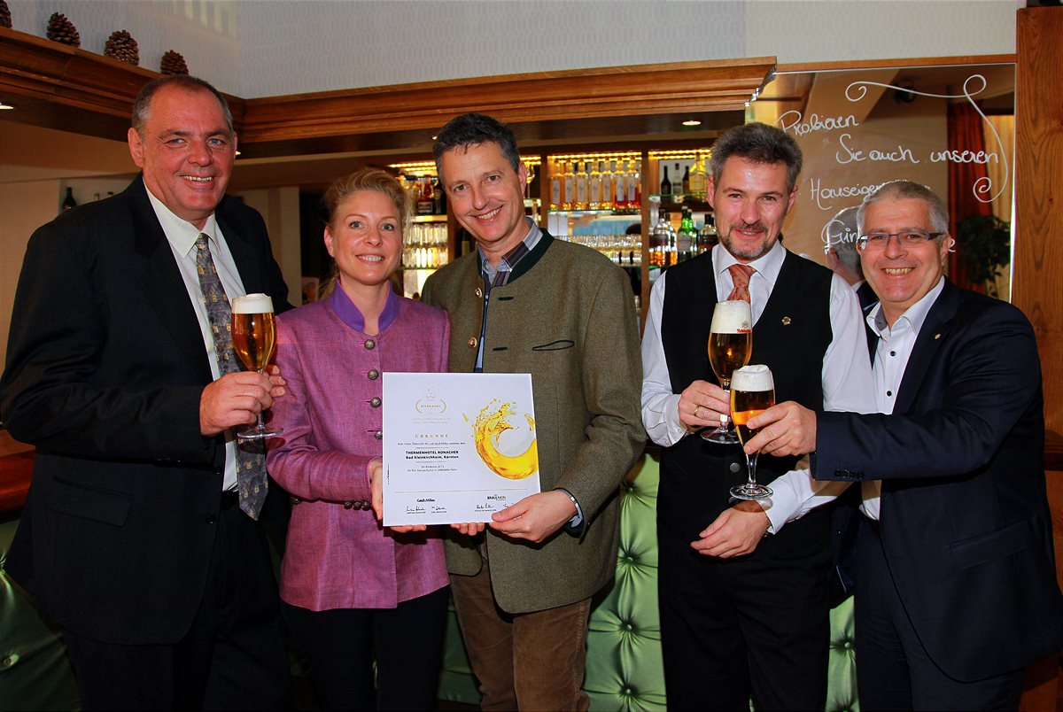 Vorbilder der österreichischen Bierkultur: Verleihung der Bierkrone 2015 in Kärnten