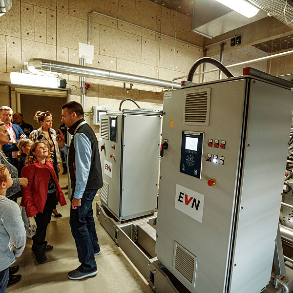 Bei einem Tag der offenen Tür im Oktober 2019 erhielten Anrainer und Interessierte Einblick in das Energieversorgungskonzept von EVN und Brau Union Österreich.
