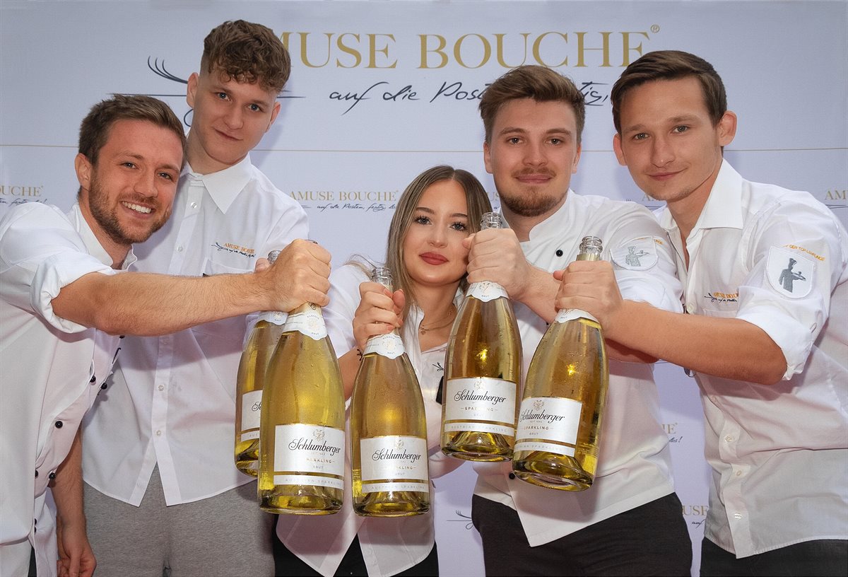 Die Siegerteams des Amuse Bouche Wettkampfes der Top-Lehrlinge 2019 konnten ihre Leistung gebührend feiern.