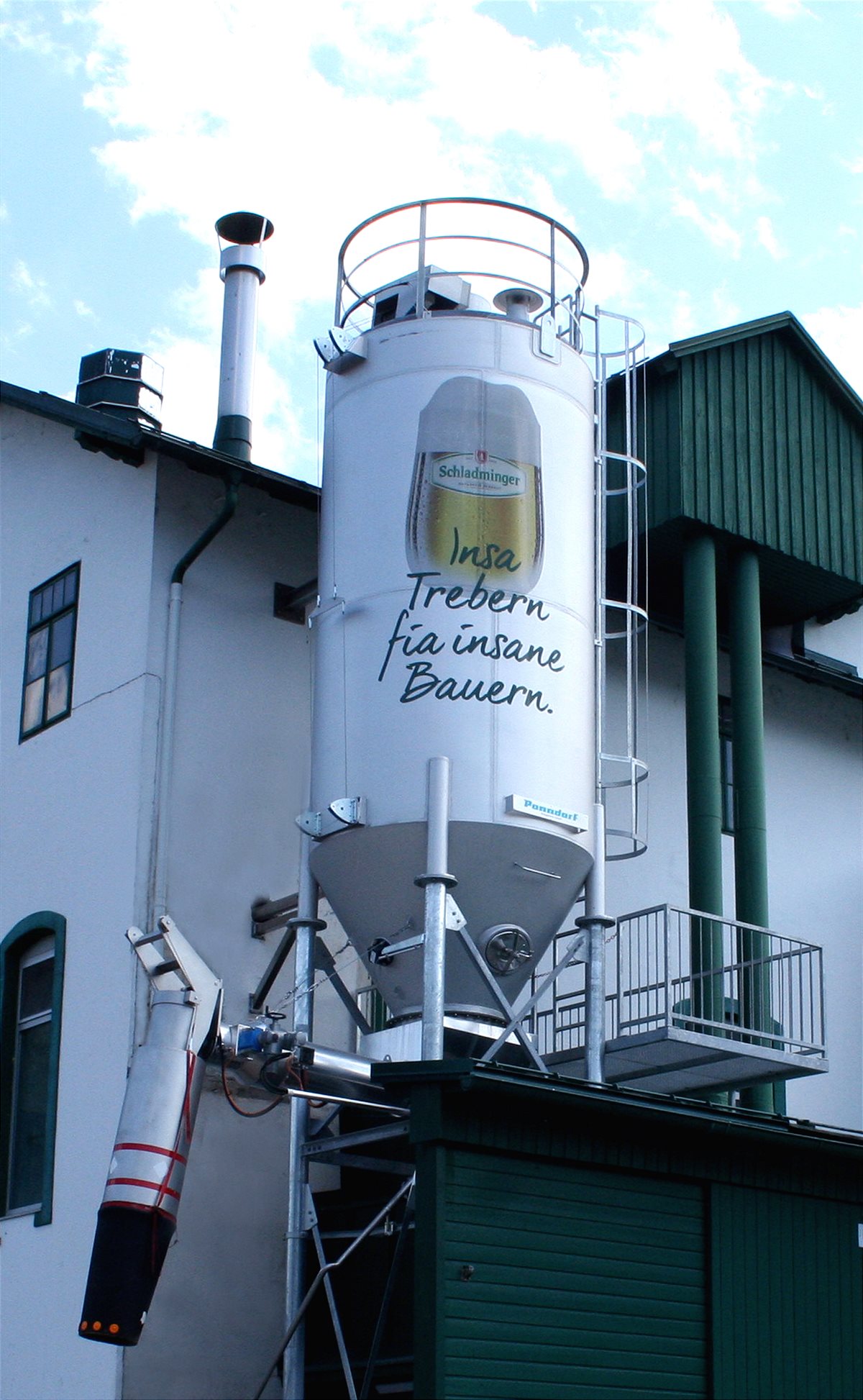Neuer Trebernsilo der Brauerei Schladming