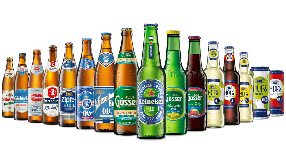„Natürlich alkoholfrei“-Produktpalette ermöglicht echten Biergeschmack ohne Promille.
