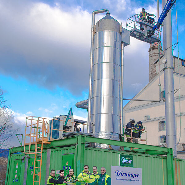 Neue Biogasaufreinigungsanlage in Göss