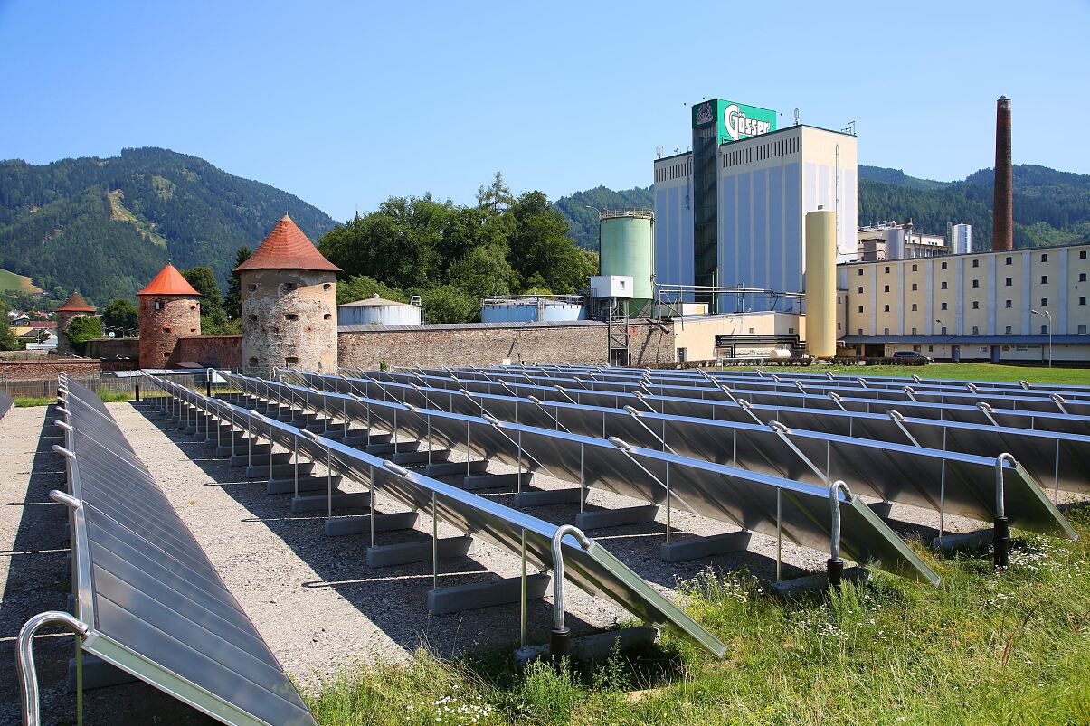 Die Brauerei Göss forciert durch zahlreiche Initiativen die Nutzung erneuerbarer Energieträger.