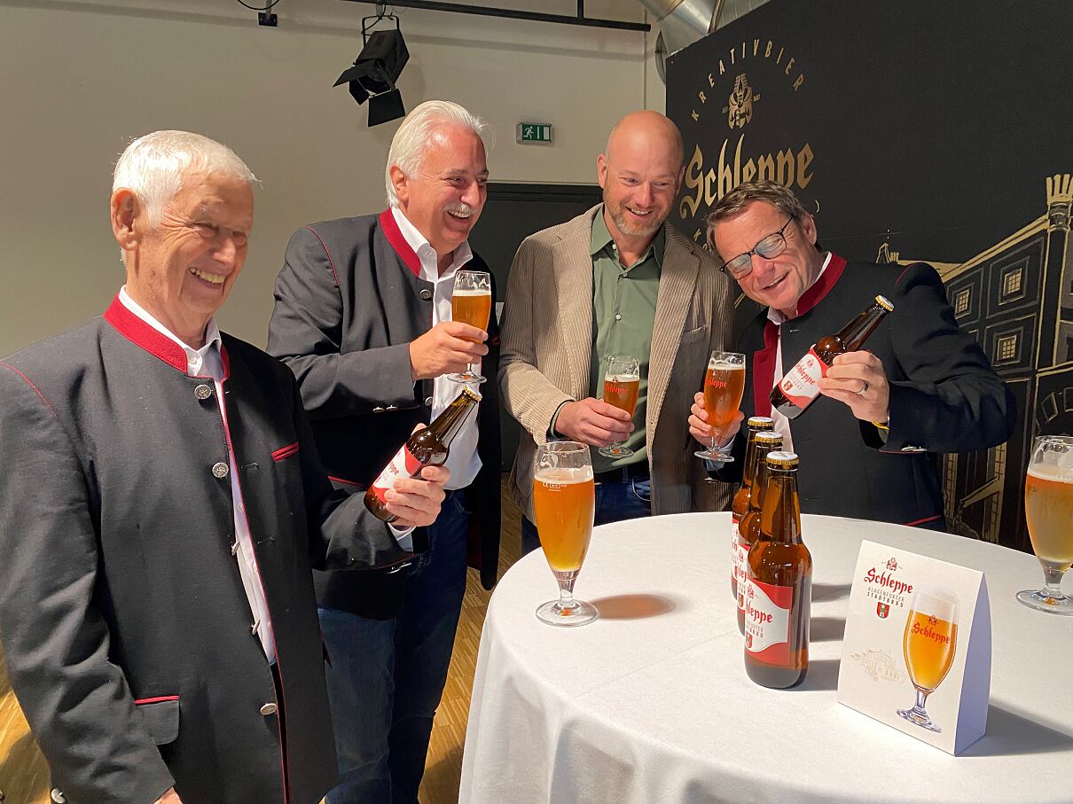 Neben der Innovation wurden auch die vielfältigen Engagements der umtriebigen Brauerei präsentiert.