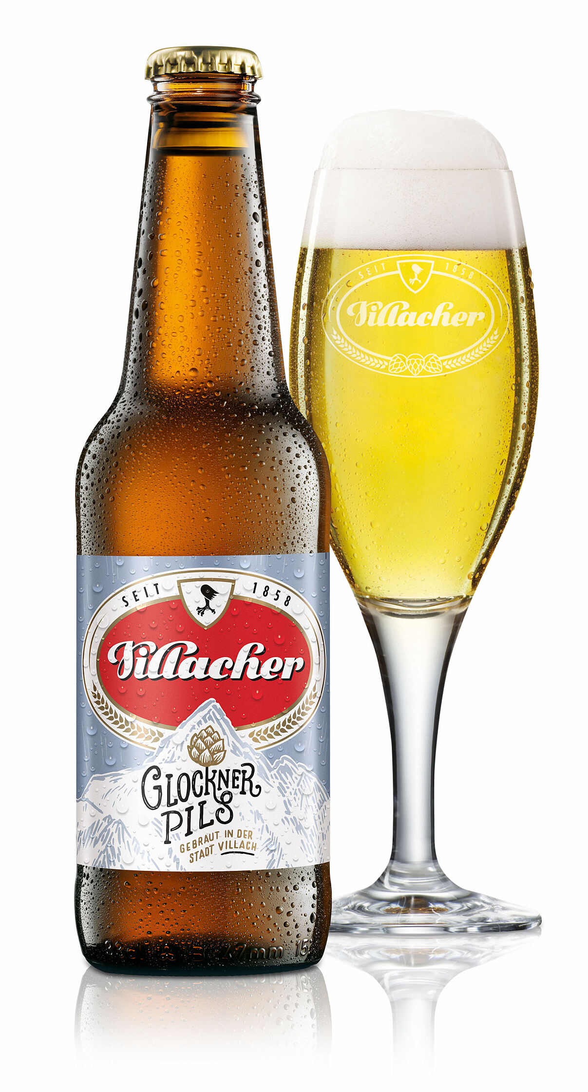 Nach Originalrezeptur am Villacher Standort gebraut, wird das Glockner Pils ab sofort in der regionalen Gastronomie ausgeschenkt.