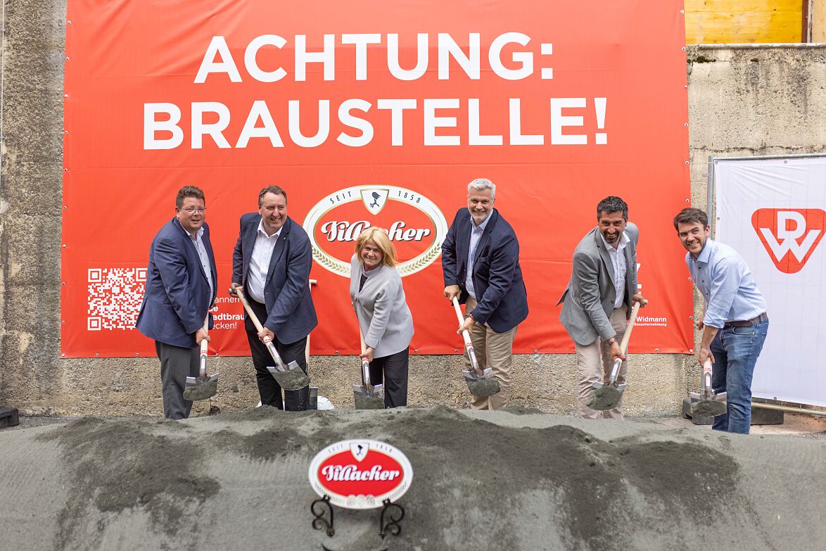 Spatenstich für neue Stadtbrauerei Villach – Eröffnung im Mai 2026 geplant